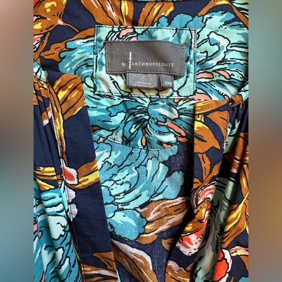 Anthropologie The Somerset Mini Dress in Botanical Motif XXS - Picture 5 of 5